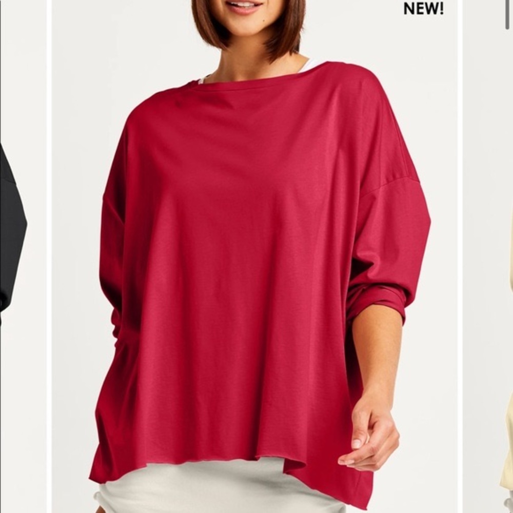 Planet Lauren G Designer Box Tee Red (maraschino)